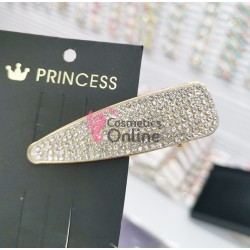 Clema pentru par metalica AGF011CC Auriu cu strasuri 